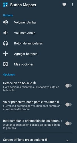 Main view Button Mapper