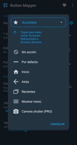 Personalization of the actions of the physical button