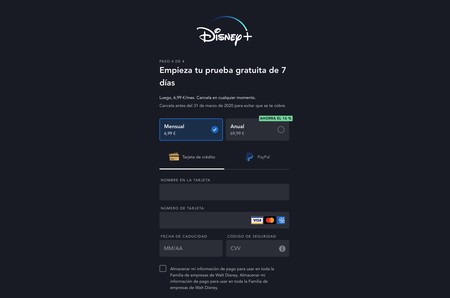 Disney Payment