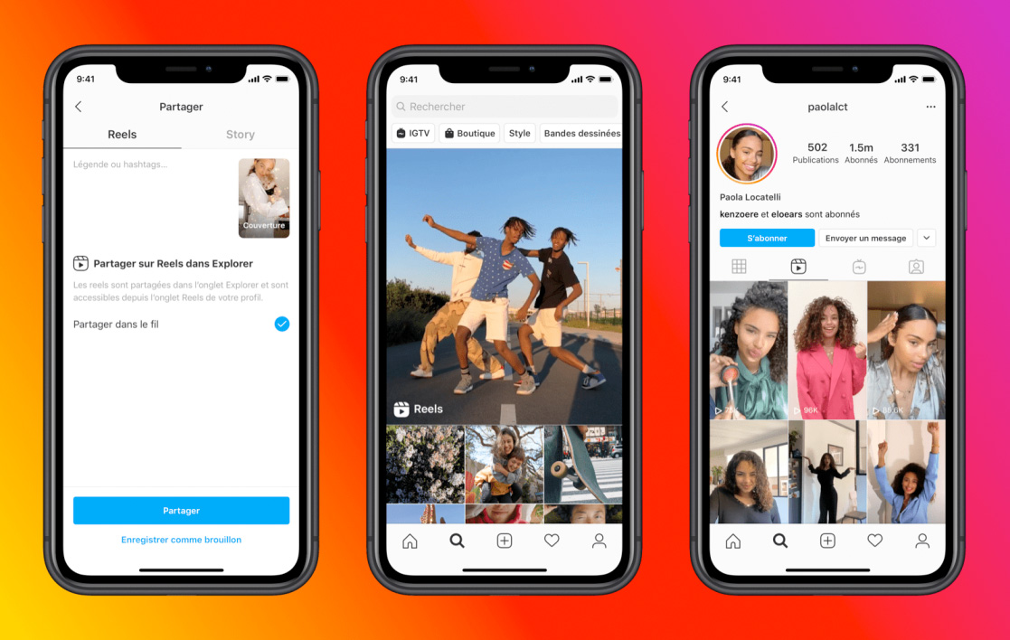 Instagram copy to Tik Tok with the new function Reels