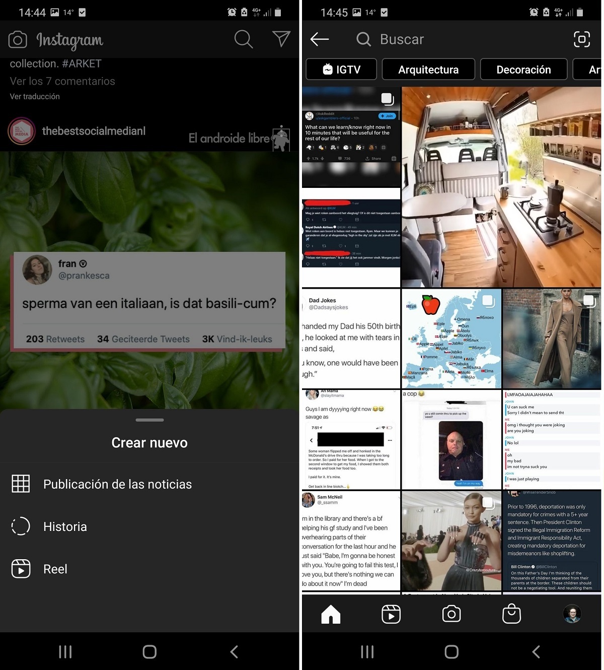 Instagram renews its interface and gives more prominence to Reels and purchases 1