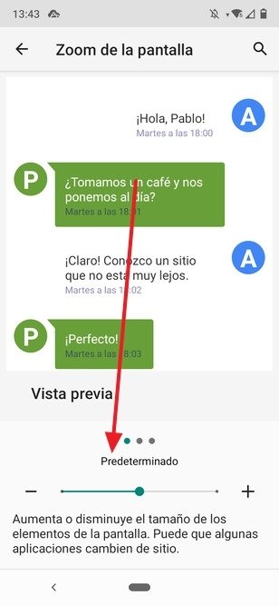Slider to change screen resolution