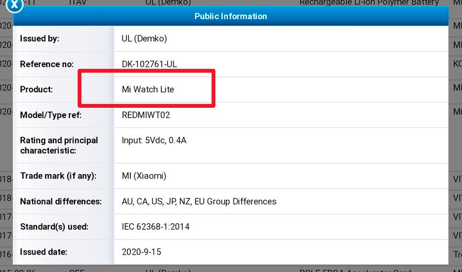 A new Xiaomi watch appears on the scene: Xiaomi Mi Watch Lite