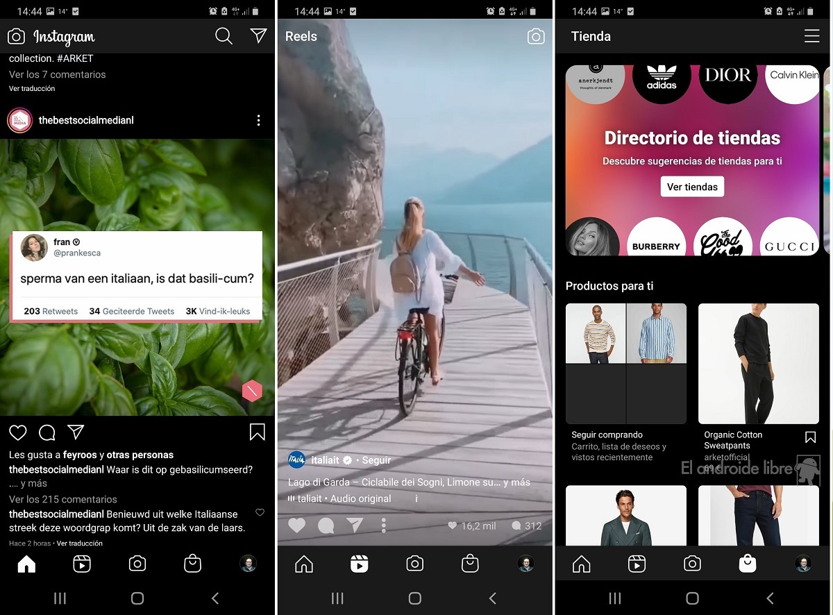 Instagram new interface