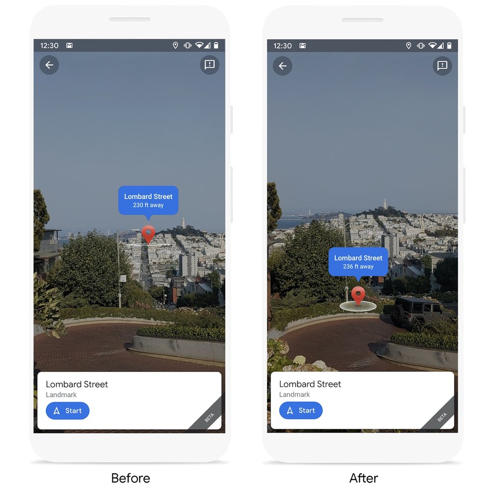 The augmented reality of Google Maps adds functions in Madrid and Barcelona 2