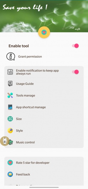Shortcut Tool Control customization