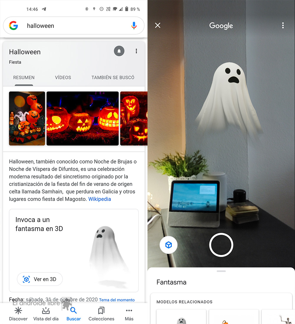 Ghosts and skeletons in 3D in your house: Google improves its augmented reality