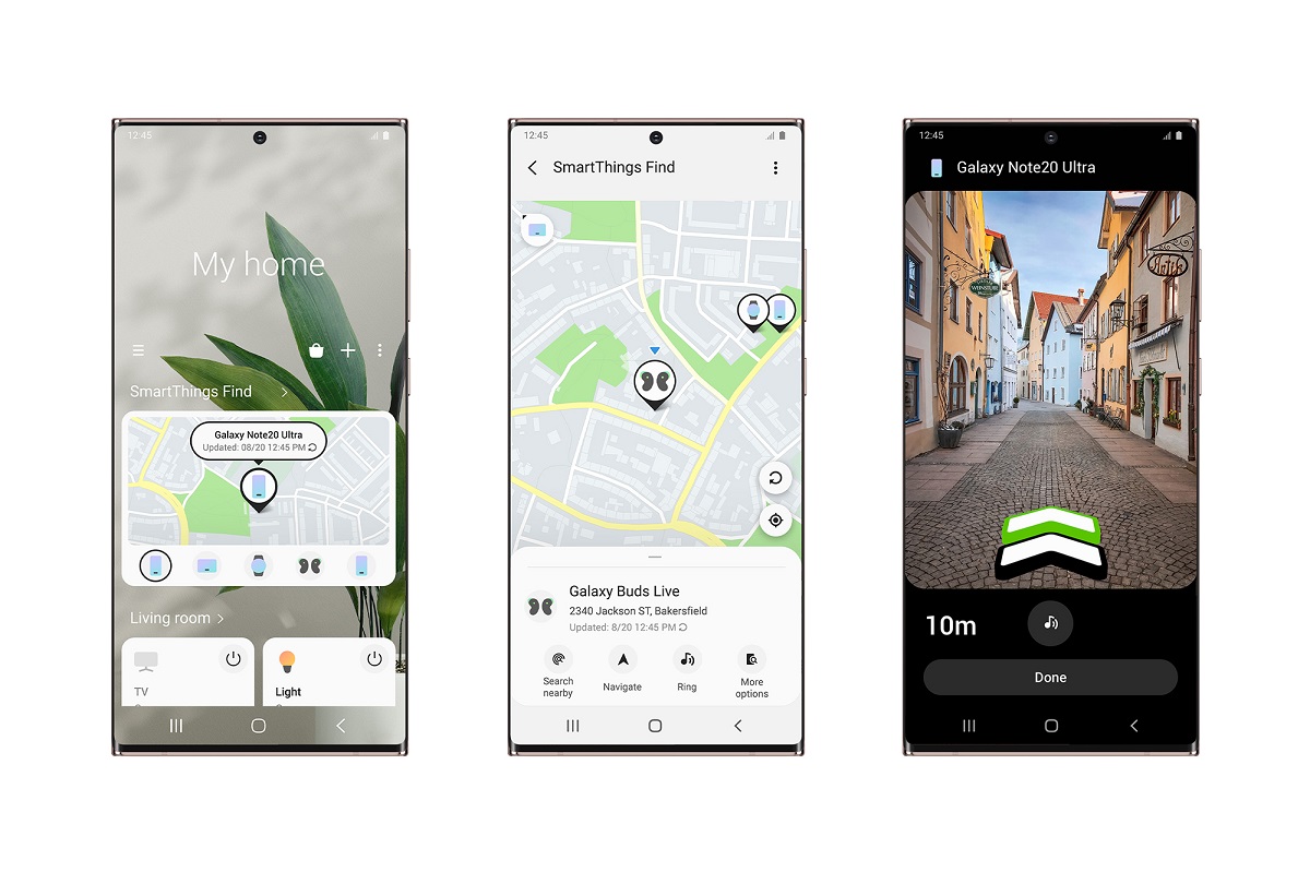 SmartThings Find Interface