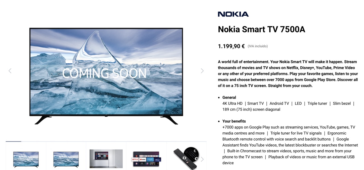 Nokia televisions with Android TV arrive in Spain: from 32 to 75 inches 4