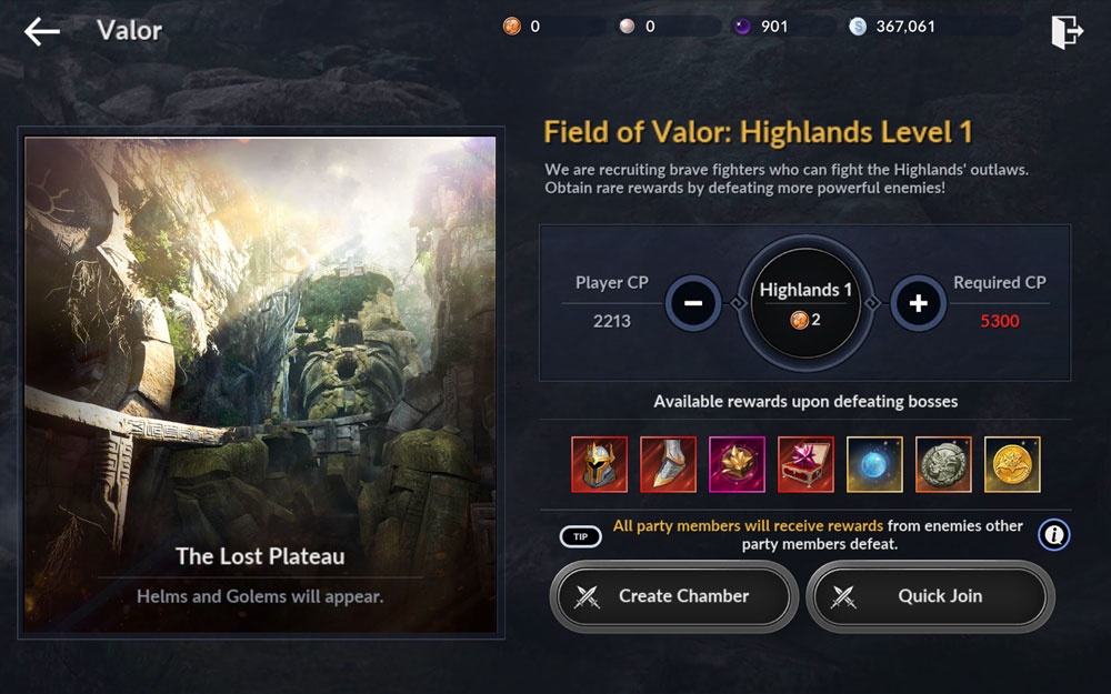black desert mobile field value