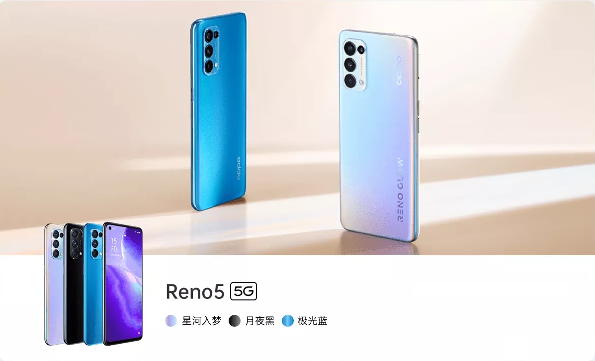 OPPO Reno 5 colors