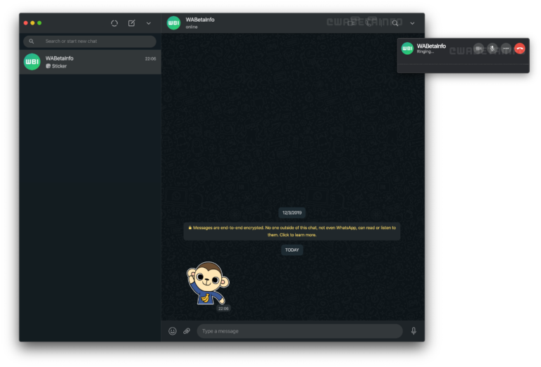 WhatsApp calls and video calls begin to reach the computer 3