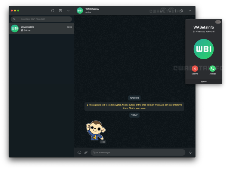 WhatsApp calls and video calls begin to reach the computer 4