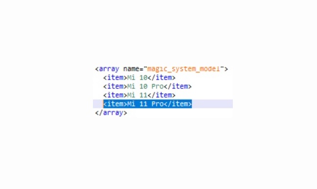 Xiaomi Mi 11 Pro code MIUI 12