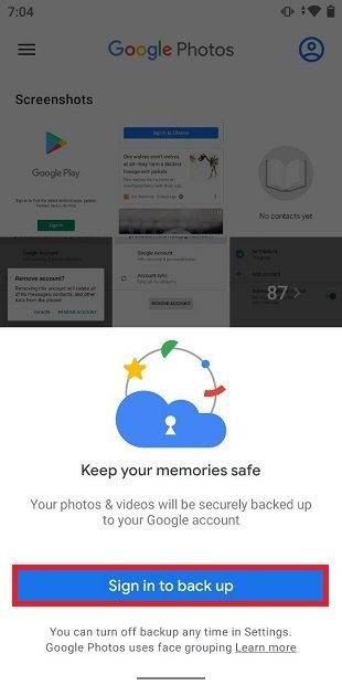 Google Photos without Google account