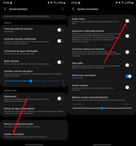 Mono Audio Samsung Galaxy