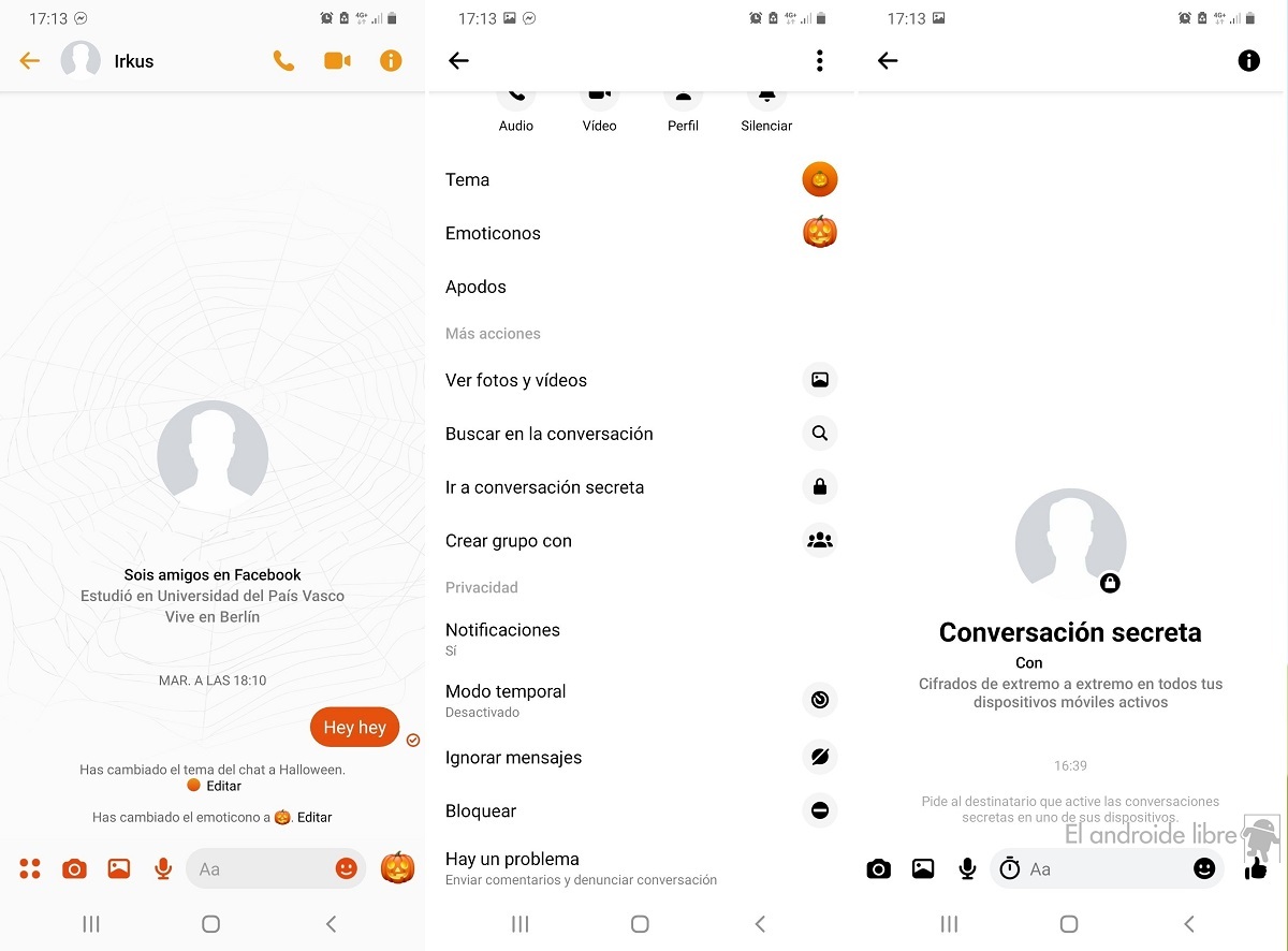 Messenger secret conversation