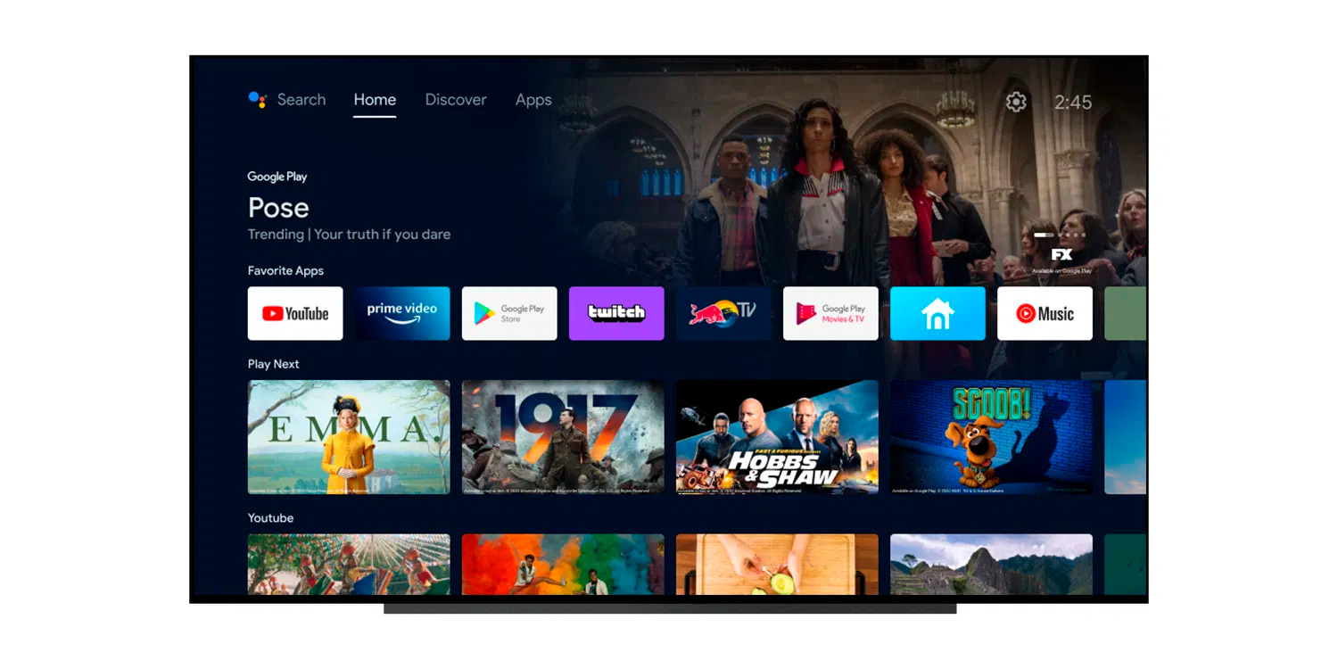 Android TV changes its interface to look like Chromecast with Google TV 2