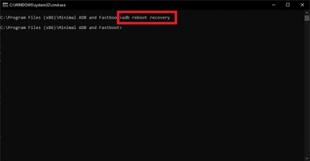 Reboot in recovery mode