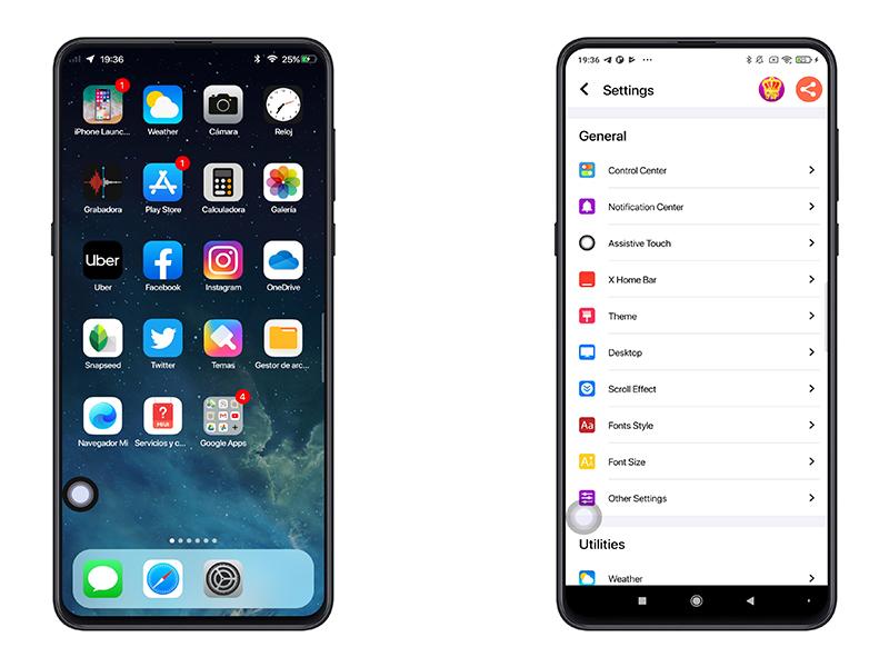 Launcher iPhone on Android