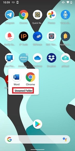 Rename the folder
