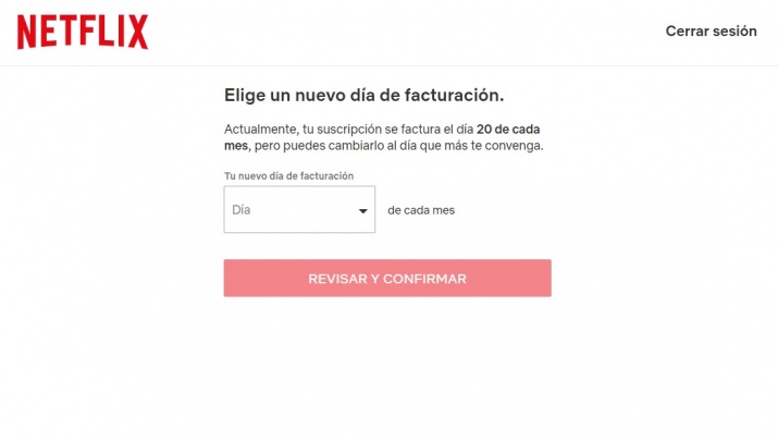how to change the Netflix billing date