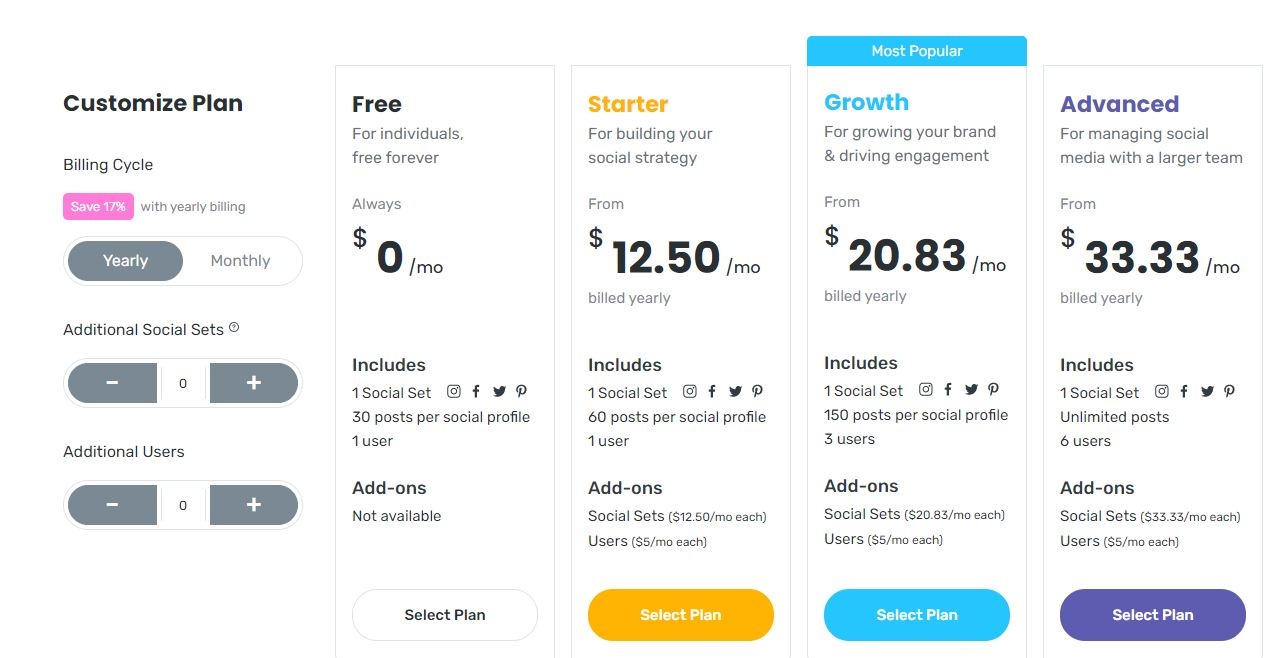 Later payment plans