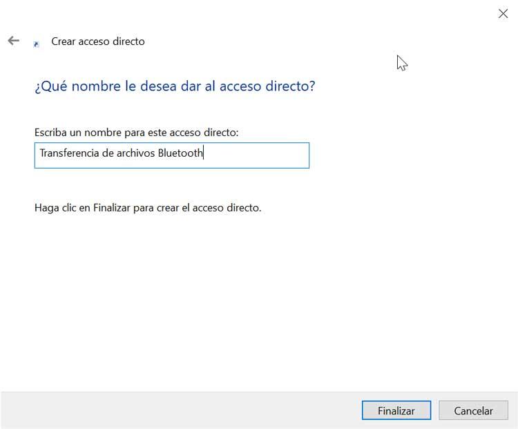 Name for Bluetooth shortcut