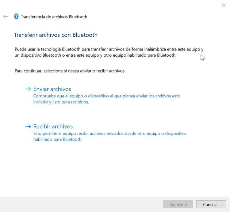 Transfer files with Bluetooth