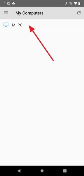 List of computers available for remote control