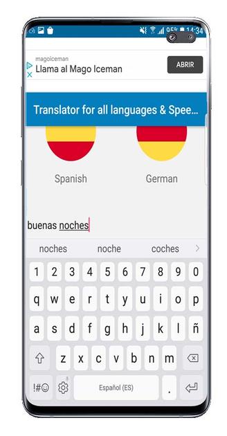 Analysis of the Android Light Translator application that allows translating 1