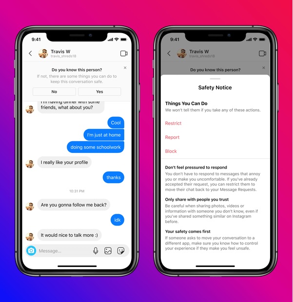 Instagram restrict direct messages