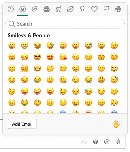 Emojis PC Slack