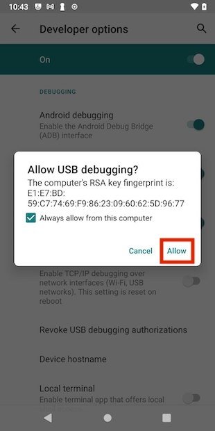 Allow debugging