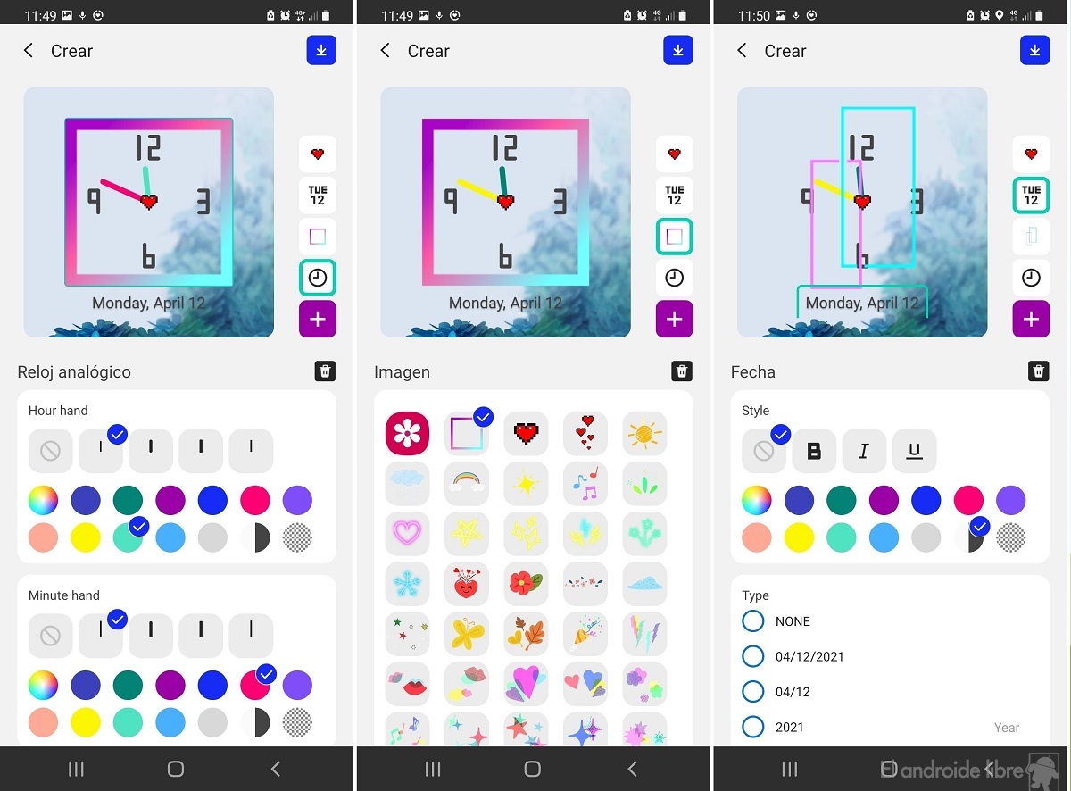 Clockface customize clock