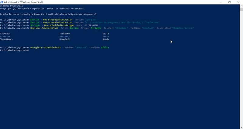 PowerShell delete scheduled task