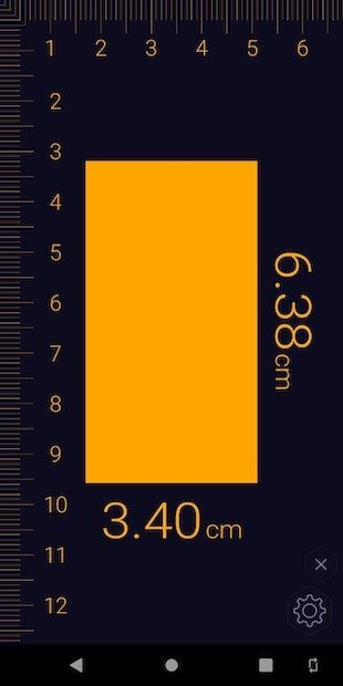 Ruler appearance on screen