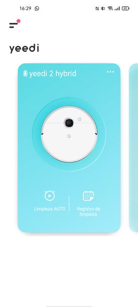 Vacuum cleaner in Yeedi Android app