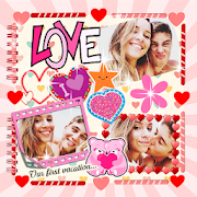 Scrapbook Love Collage for Couples