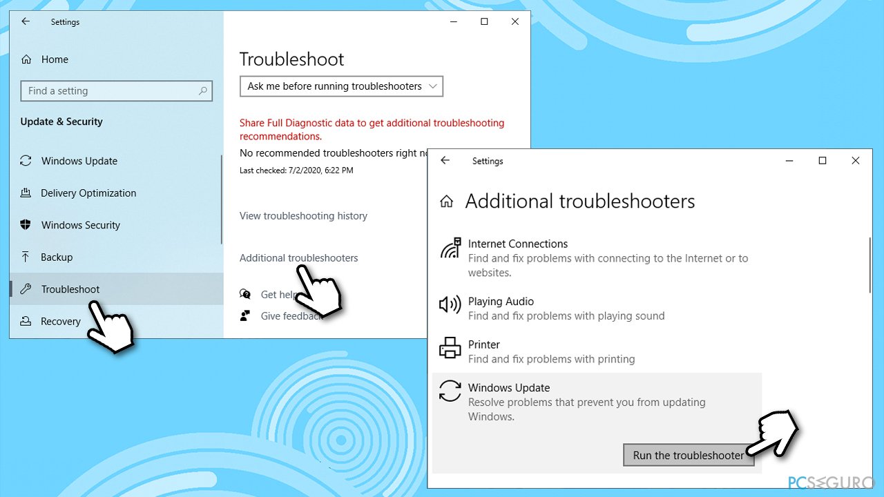 How to fix Windows Update error 0x80242016?