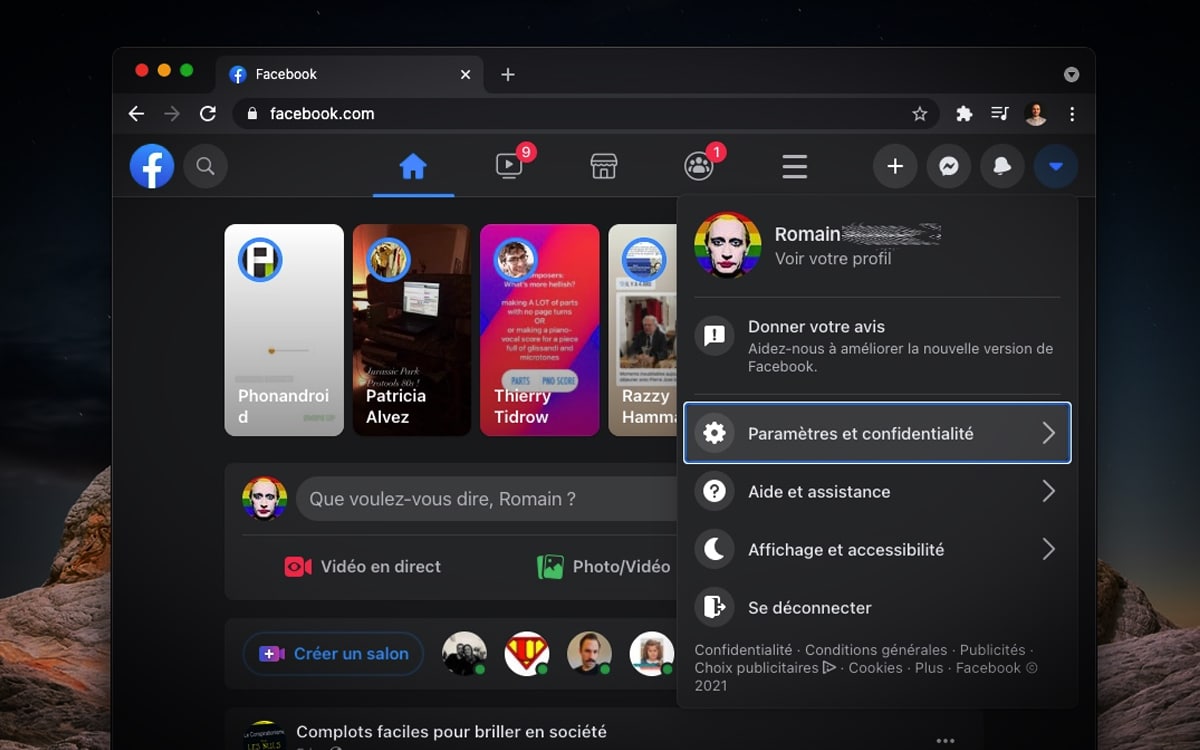 Facebook Settings and privacy