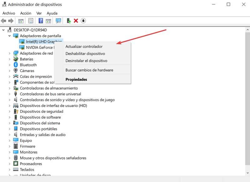 Update display adapter drivers