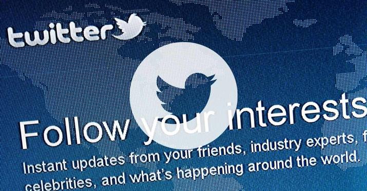 twitter logo on a screenshot of the home page