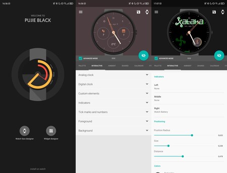 Pujie Black Wear Os