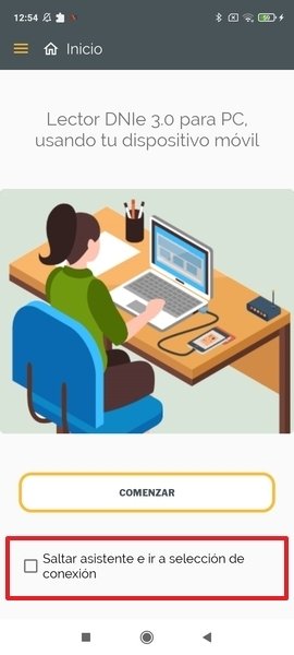 Start reader settings on Android
