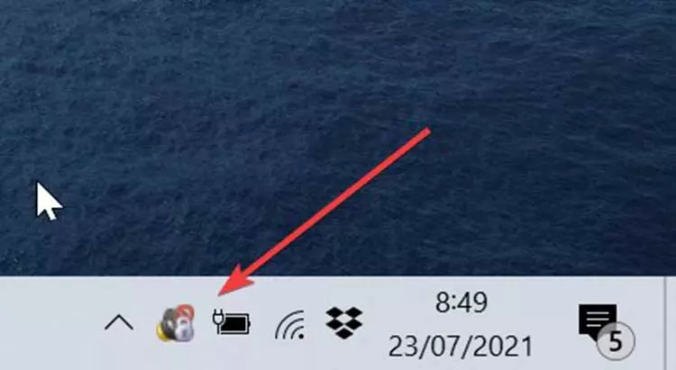 Mute On Lock in systray