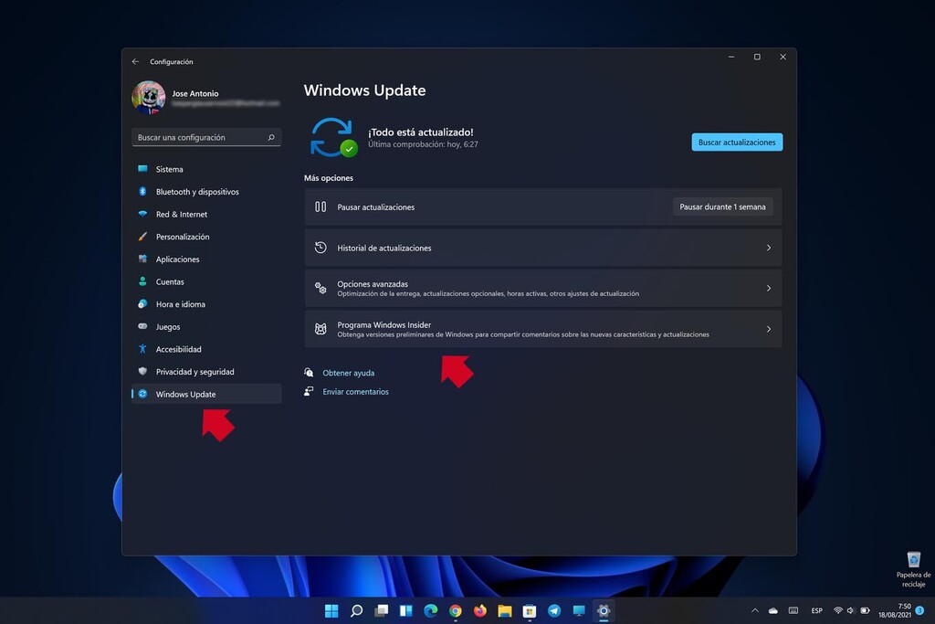 Windows Update launches a warning system in Windows 10 that alerts us if Windows 11 can be installed on the PC