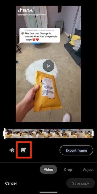 Start stabilizing the video