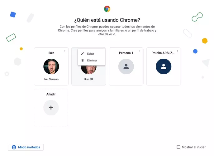 delete google chrome profiles