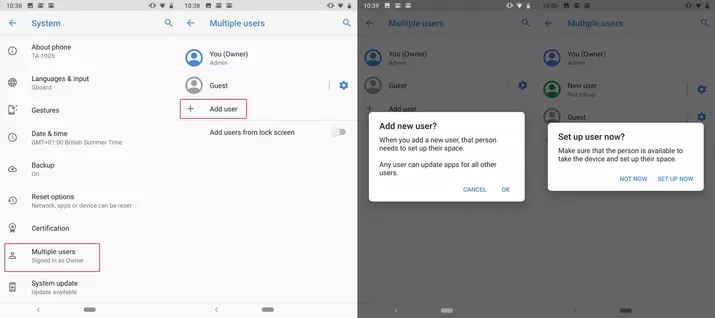 add users in android